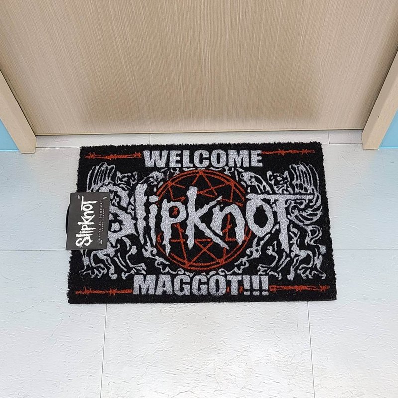 【滑結樂團】Slipknot (Welcome Maggot!!!) 進口門墊/地墊 - 地墊/地毯 - 其他材質 多色