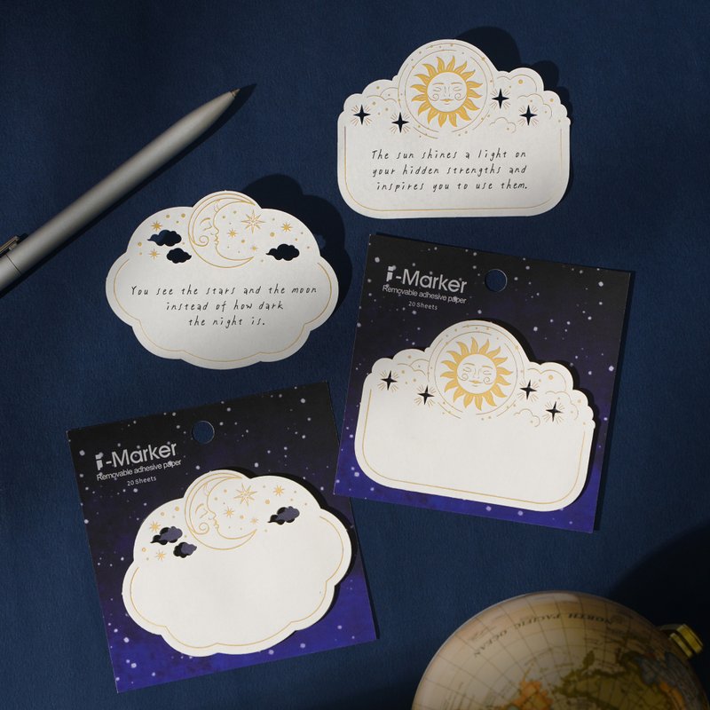 Bronzing Writing I-Marker - Sun/Moon | i-Marker - Sticky Notes & Notepads - Paper Gold