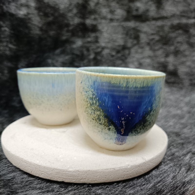 白瓷小杯子(2個一組) - 酒杯/酒器 - 瓷 白色