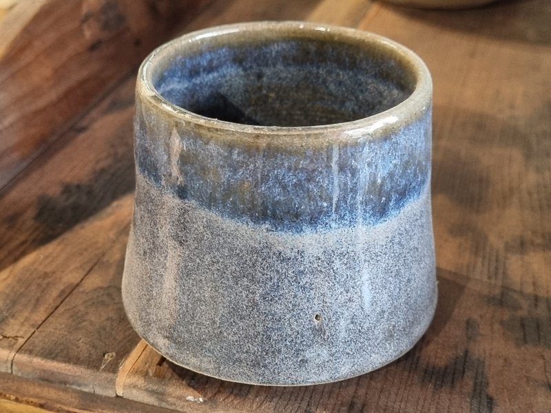 【一冬人】藍色食期 - 生活食器 藍彩 陶器 陶杯 酒杯 咖啡杯 茶 - 其他杯子 - 陶 藍色