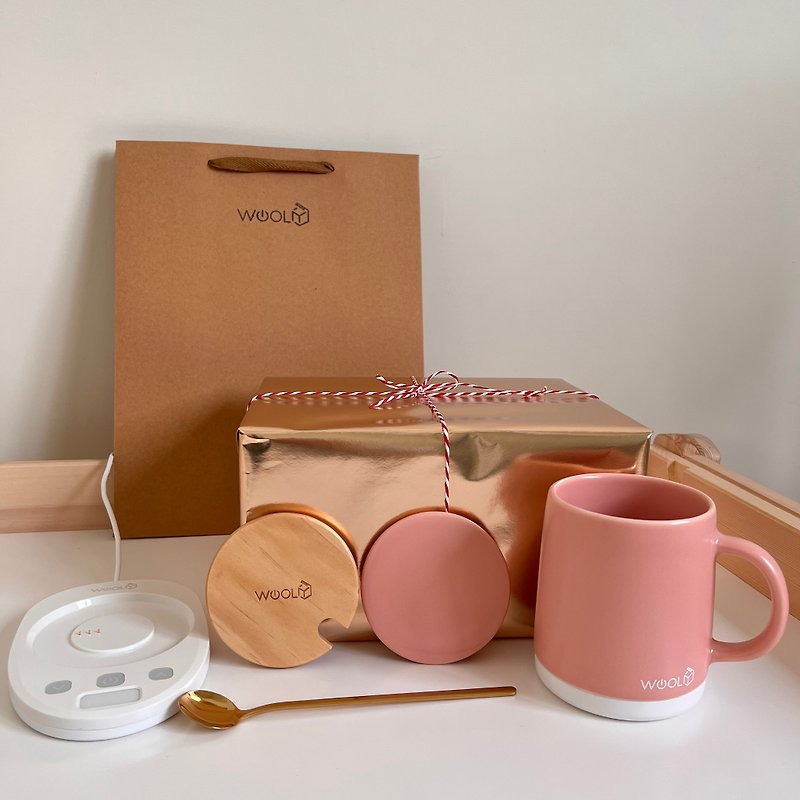 [Christmas Gift Box] WOOLY Smart Temperature Control Mug-2023 Christmas Limited Edition - Other Small Appliances - Pottery Pink