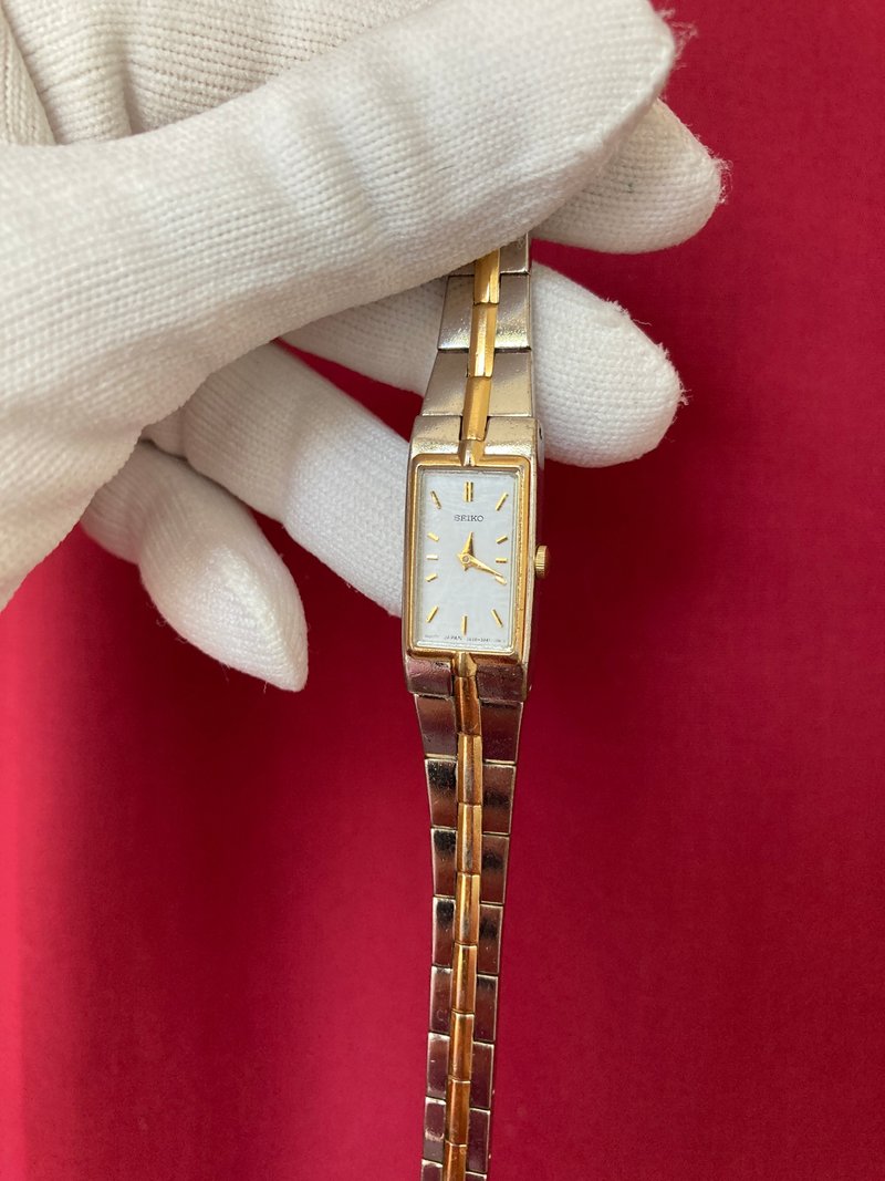 SEIKO 長形錶盤 金銀雙色 一體成形 古董錶 - 女錶 - 其他材質 金色