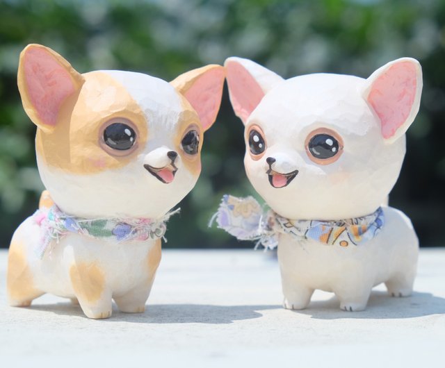 VIEGINE Soft Plush Stuffed Dog for Doll Cartoon Chihuahua Toys Christmas  Gifts Home Deco 