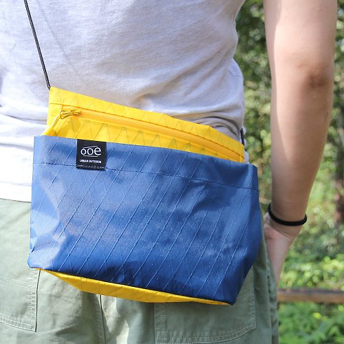 Ooe 斜槓包 Slash Bag 黃/藍 - 簡約輕量化登山/旅行包