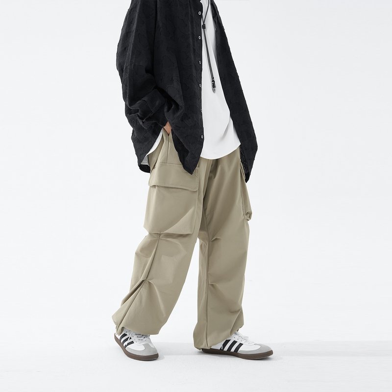 TopBasics Adventure Series Five Pockets Cargo Pants - Men's Pants - Other Man-Made Fibers Khaki