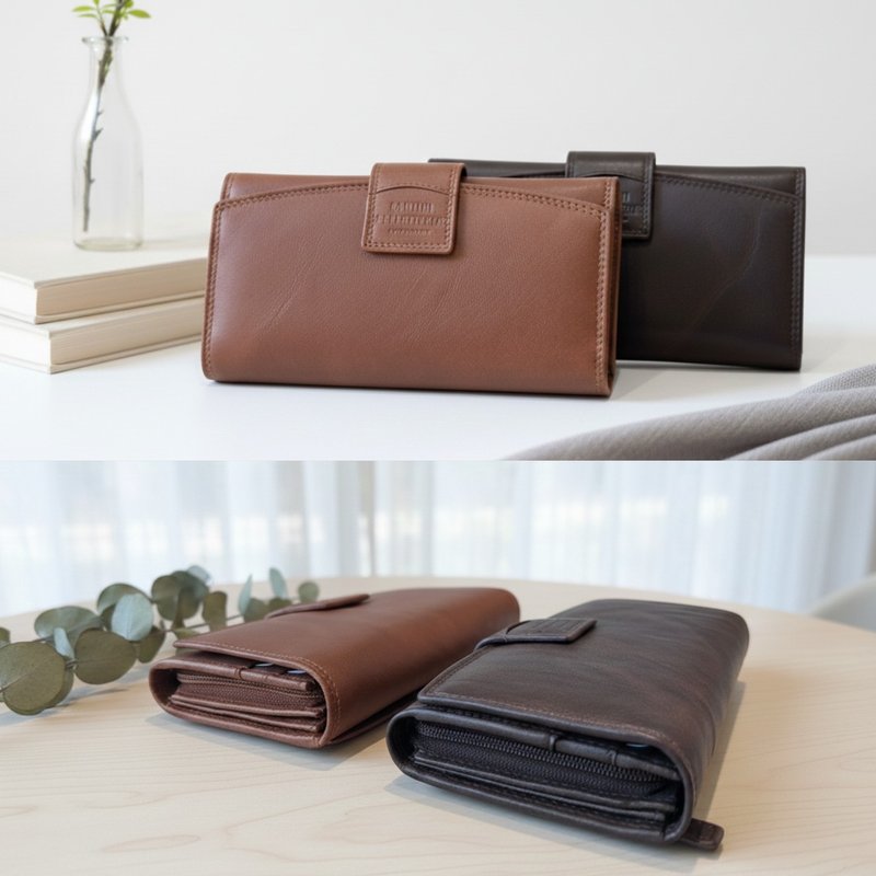 薇薇 女生錢包長夾 VELVET - 錢包/皮夾/長短夾 - 真皮 