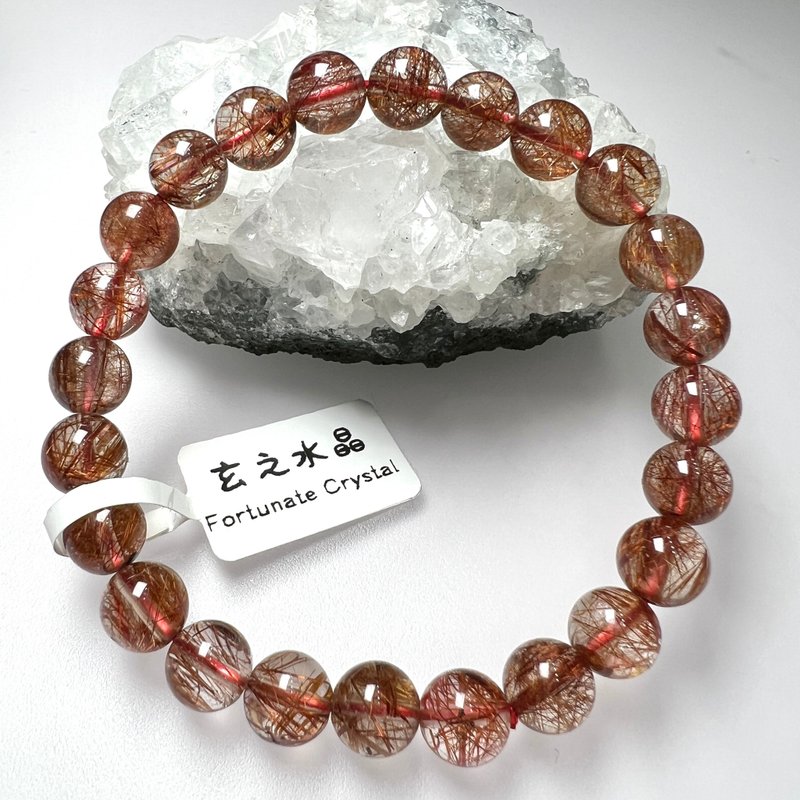 紅髮晶手串 | 水晶 | 水晶手串 | 水晶手鏈 | 水晶手鍊 - 手鍊/手環 - 水晶 紅色