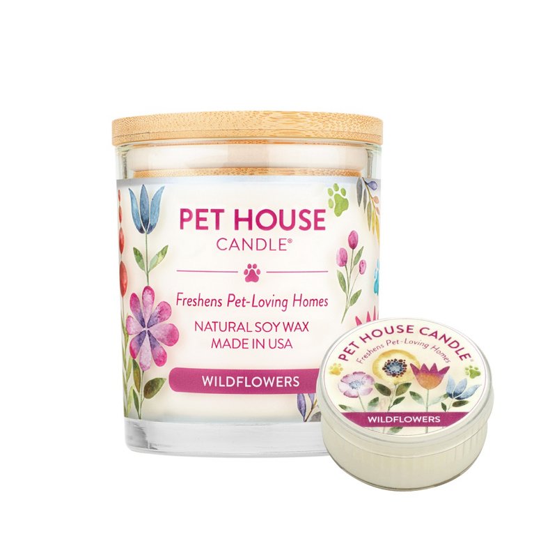 【美國PET HOUSE】室內除臭寵物香氛蠟燭-花香滿地 - 香氛蠟燭/燭台 - 蠟 
