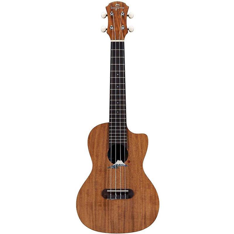 Mount Fuji 23-inch ukulele acacia veneer with built-in pickup Designer Mountain Series FUJI - Guitars & Music Instruments - Wood Brown