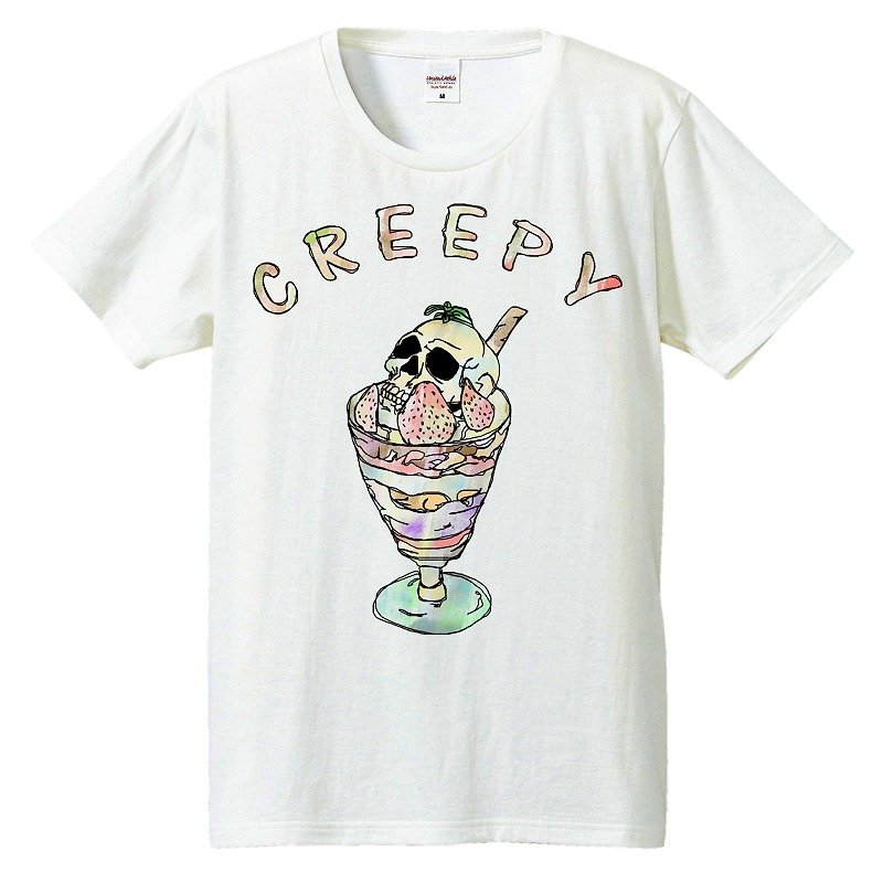Tシャツ / Creepy parfait - Tシャツ メンズ - コットン・麻 ホワイト