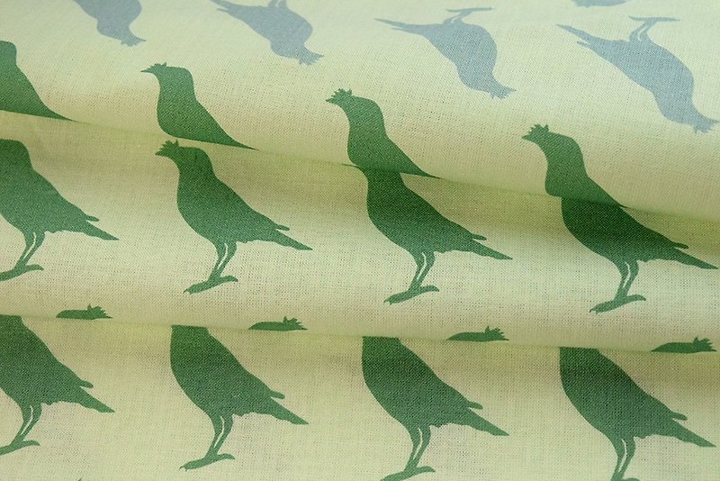 Wide flat woven cotton / Taiwan Starling 5 / grass green - Other - Other Materials 
