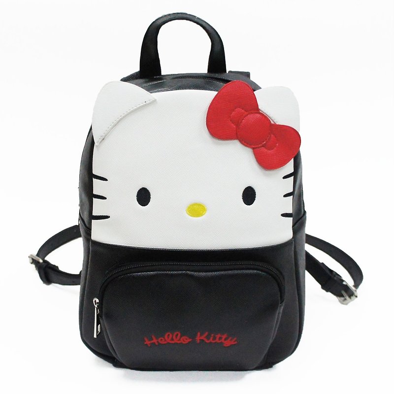 Hello Kitty x Sleepyville Critters backpack - กระเป๋าเป้สะพายหลัง - หนังเทียม สีดำ