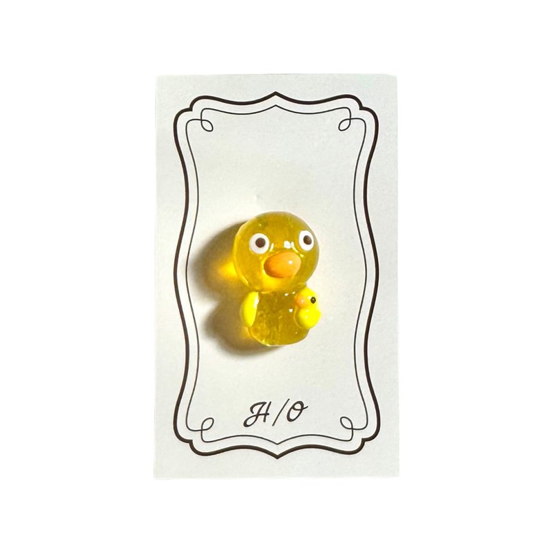 Jelly chick brooch - Brooches - Resin Yellow