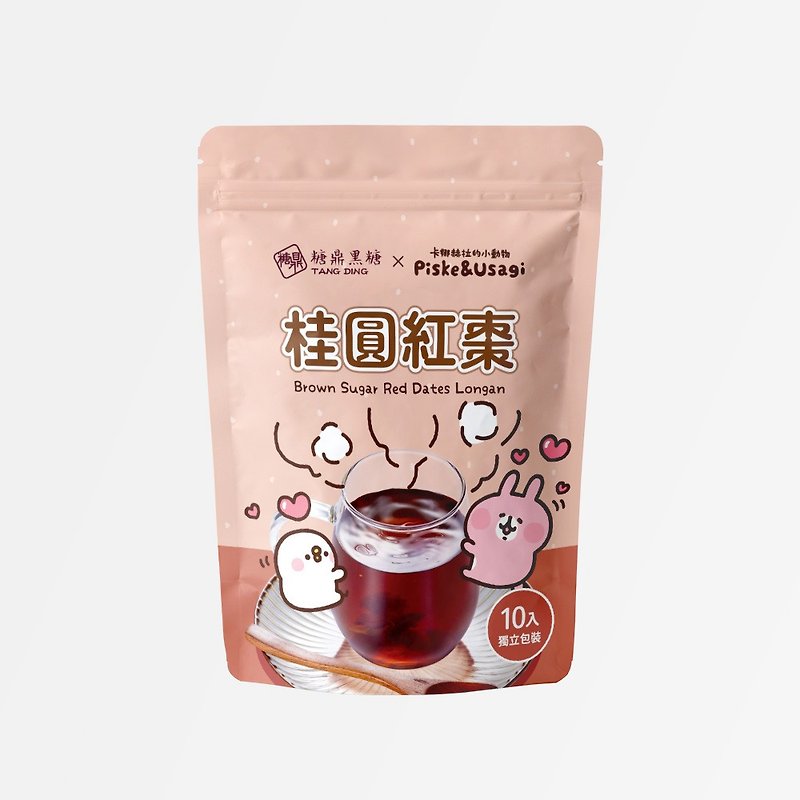 Tang Ding Kanahei’s Little Animal Brown Sugar Bricks – 10 pieces of longan and red dates - น้ำผึ้ง - วัสดุอื่นๆ สึชมพู