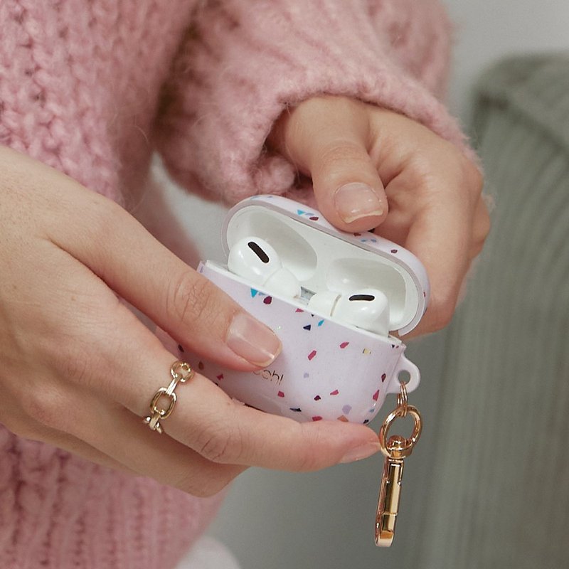 AirPods Pro Coehl水磨石設計防摔殼-粉色 - 手機配件 - 塑膠 粉紅色