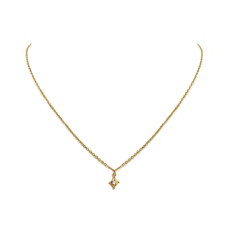 Fortune Ling】Clavicle chain necklace - สร้อยคอ - ทองแดงทองเหลือง 