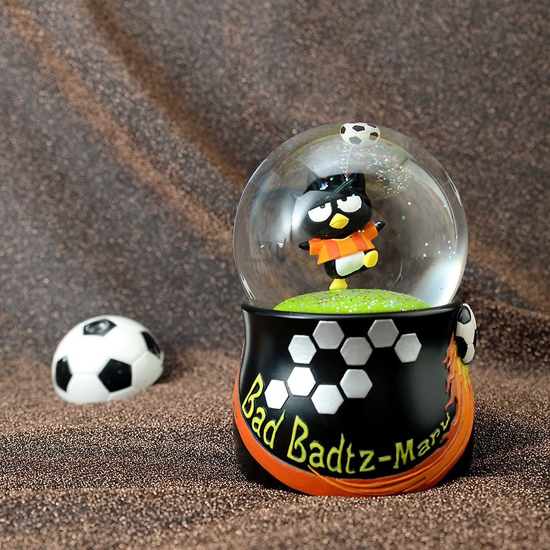 Cool Penguin Football Fun Crystal Ball Music Bell - Items for Display - Glass 