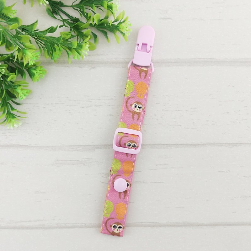 Monkey Wangwanglai-2 colors are available. Adjustable length handmade pacifier chain (for vanilla pacifiers for general pacifiers) - Baby Bottles & Pacifiers - Cotton & Hemp Pink