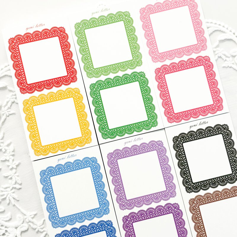 Candy Frame Paper - กระดาษโน้ต - กระดาษ หลากหลายสี