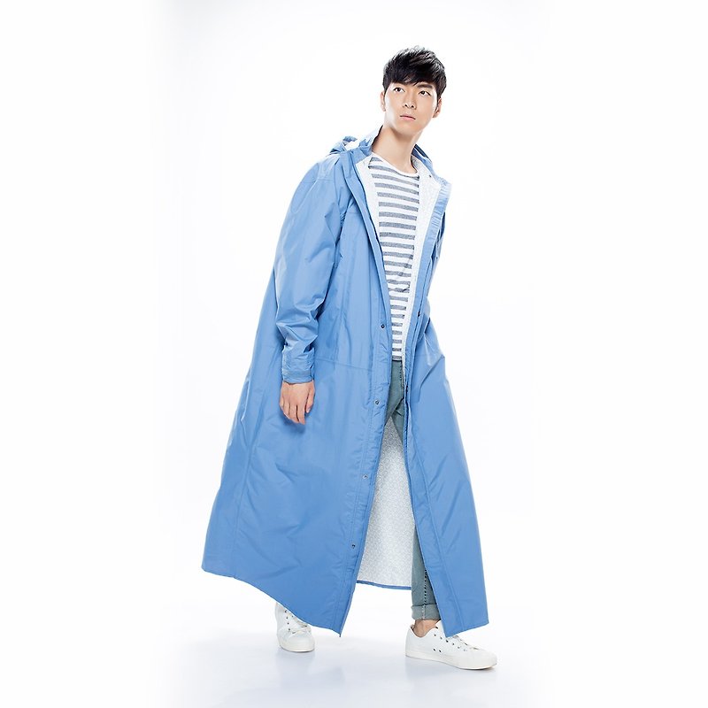 Dimensional-raincoat-designed for Motorcyclist - Umbrellas & Rain Gear - Polyester Blue