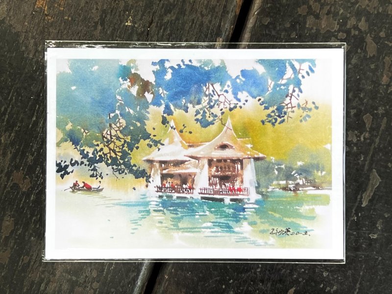 Taichung Huxin Pavilion - Sun Shaoying's postcard from Taichung - การ์ด/โปสการ์ด - กระดาษ หลากหลายสี