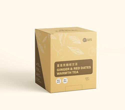 EC SAYS 薑棗黑糖暖宮茶(一盒7包)