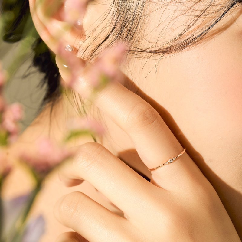 【新品】夏日盛語 花朵 純銀戒指 尾戒推薦 - 戒指 - 純銀 
