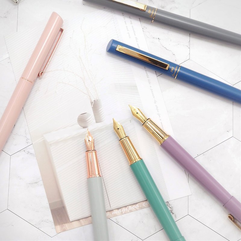 [Customized Gift] IWI Concision Simple Fountain Pen-Nordic Style #Free Engraving - ปากกาหมึกซึม - โลหะ หลากหลายสี