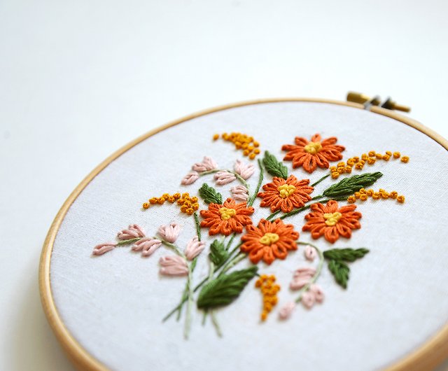 Digital Hand Embroidery Pattern Floral Design Digital PDF Download  Embroidery Pdf Embroidery Pattern 