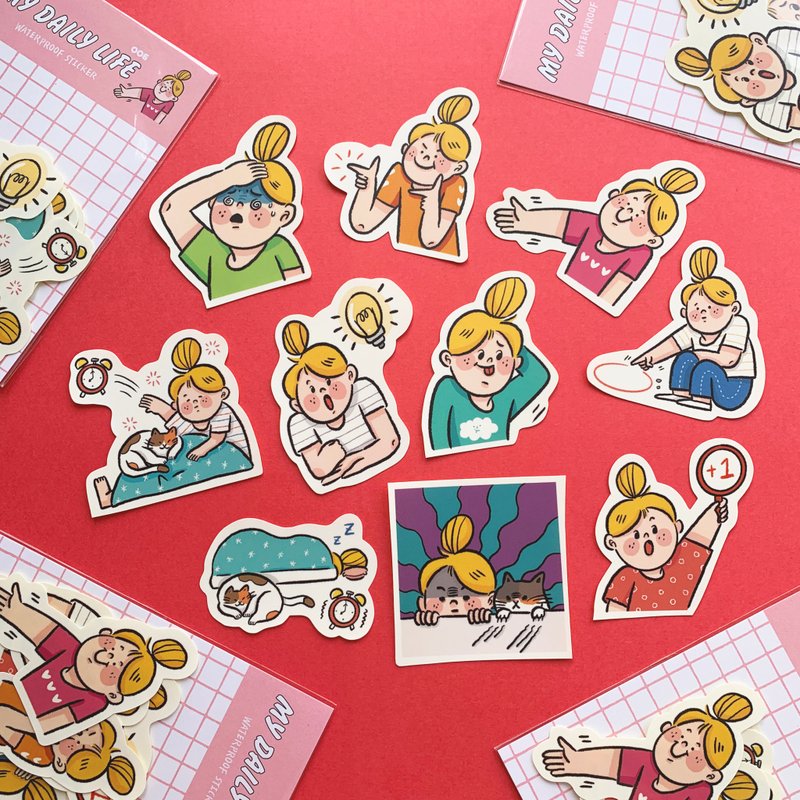 My daily 006 / sticker set - Stickers - Paper Multicolor