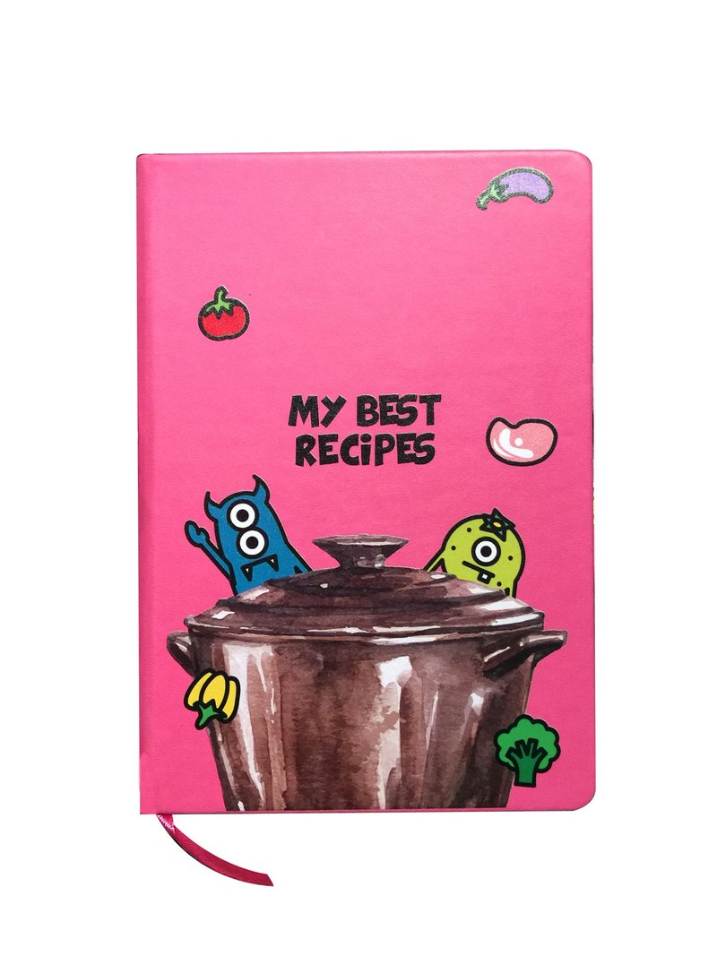 【ZeroToOne】My Best Recipes Note Book - สมุดบันทึก/สมุดปฏิทิน - วัสดุอื่นๆ สึชมพู