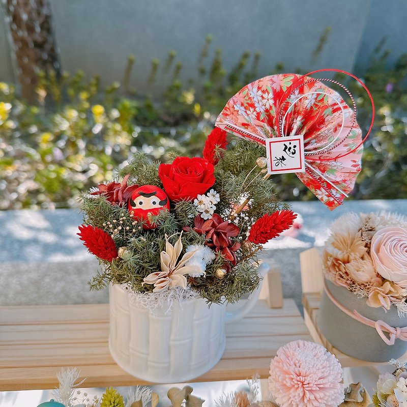 Dry flowers, eternal flowers, New Year's blessings, eternal flower baskets, New Year's immortal flowers, non-withering flowers, drying - Items for Display - Plants & Flowers 