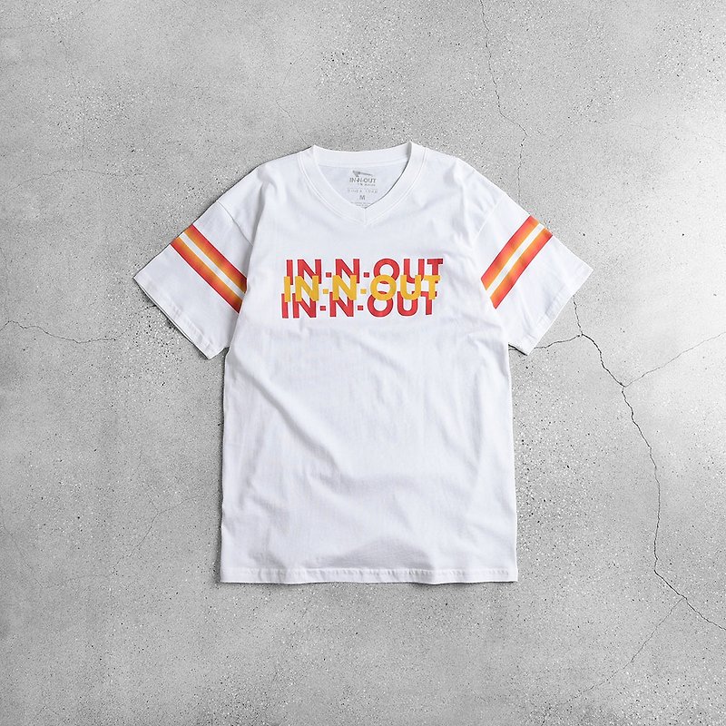 IN-N-Out tshirt - เสื้อฮู้ด - ผ้าฝ้าย/ผ้าลินิน ขาว