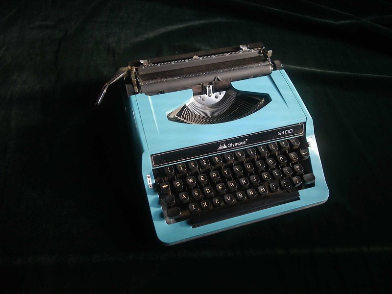 [OLD-TIME] Early Japanese typewriter #B-7 - ของวางตกแต่ง - วัสดุอื่นๆ สีน้ำเงิน