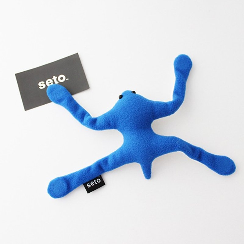 The gecko plush magnet　Blue - Stuffed Dolls & Figurines - Polyester Blue
