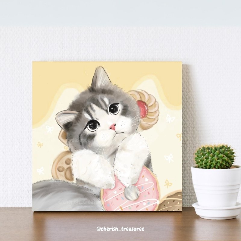 Frameless pet paintings, commemorations, customized gifts - Customized Portraits - Waterproof Material 