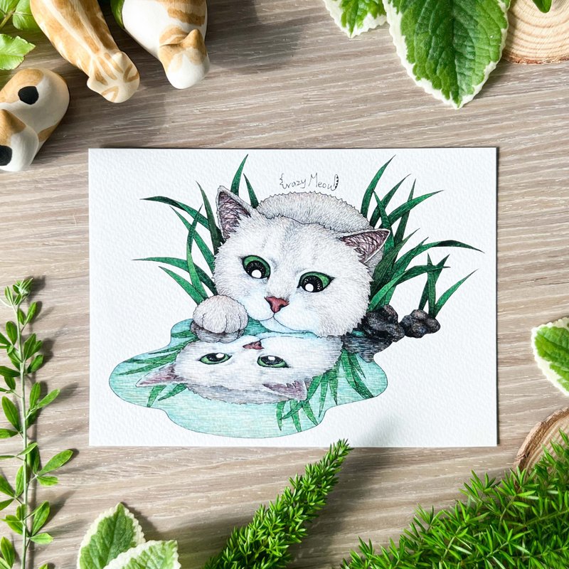 【貓瘋子】明信片(113) - 卡片/明信片 - 紙 多色