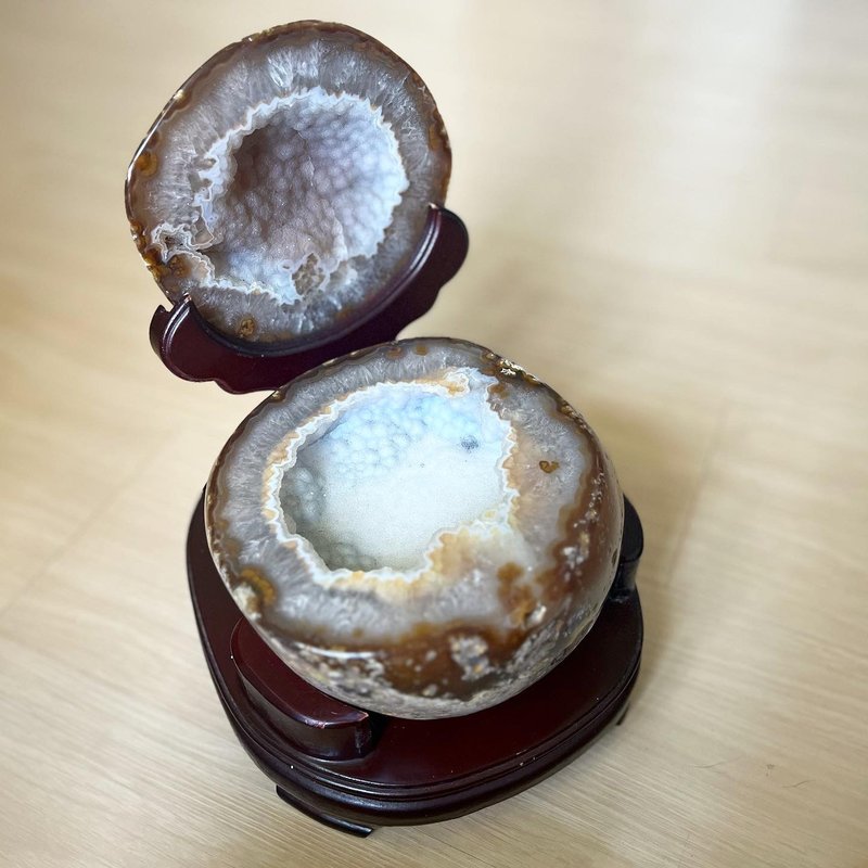 ㄅㄆㄇㄈ 雪景瑪瑙粉晶聚寶盆 - 擺飾/家飾品 - 鑽石 粉紅色
