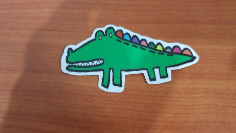 Crocodile waterproof sticker - สติกเกอร์ - กระดาษ 