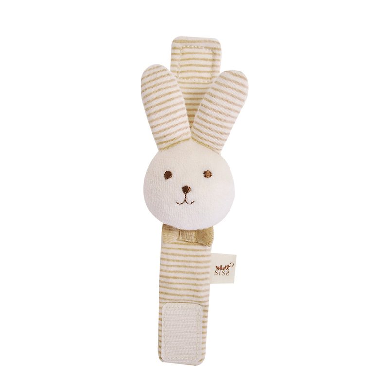 【SISSO Organic Cotton】Mimi Rabbit Wristband Bell - Kids' Toys - Cotton & Hemp Brown