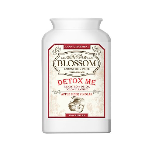 Blossom 英國女士專用保健品 天然果醋 腸道健康 | 英國Blossom Detox Me 120粒 (4+1套裝)