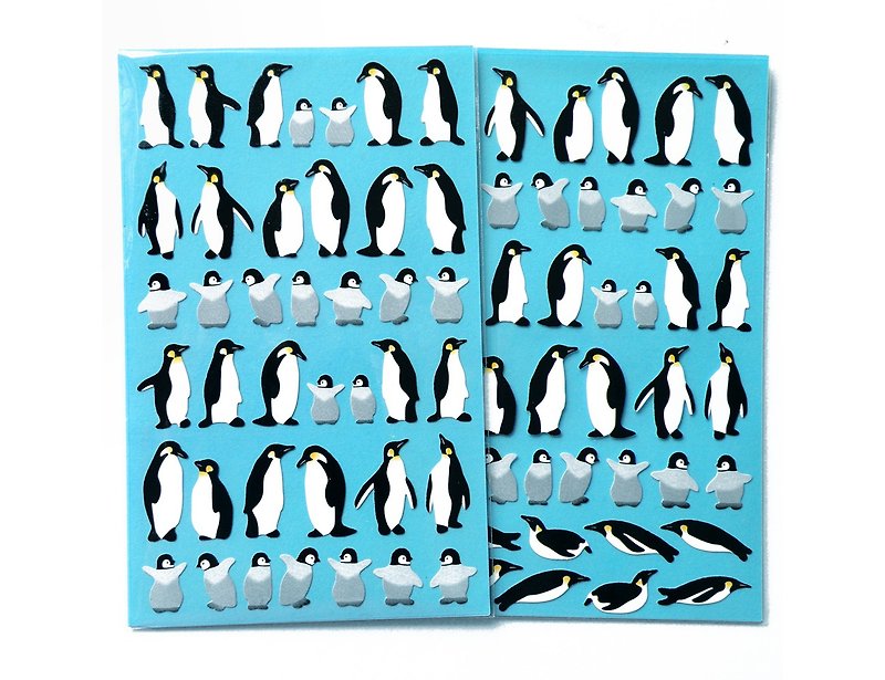 Emperor Penguin Stickers - สติกเกอร์ - วัสดุกันนำ้ สีเหลือง