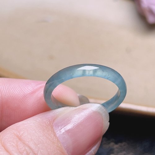 瓔珞珠寶盒 E.L.Jewelry Box 【求‧緣】冰藍水翡翠戒指戒圈 | 國際14圍 | 天然翡翠A貨 | 送禮