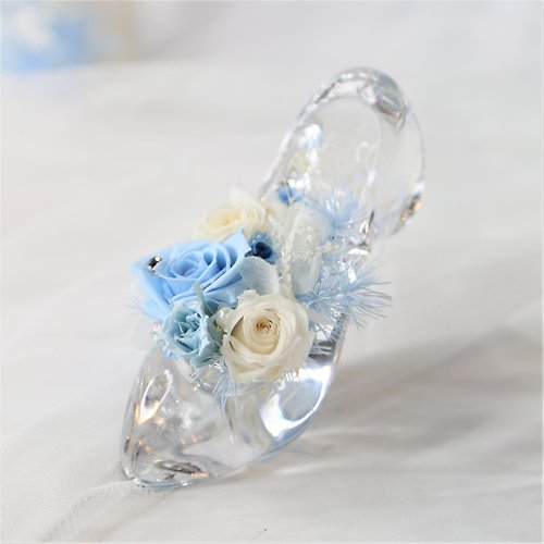 Flower Plus + 水晶玻璃鞋 | 迪士尼公主系列 生日禮物