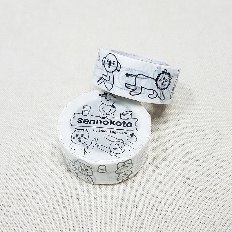 Classiky sennokoto Washi Tape / Random - White (10533-03) - มาสกิ้งเทป - กระดาษ ขาว