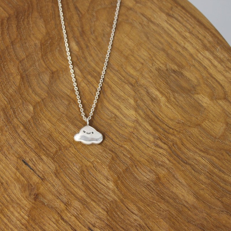 Smiling cloud - handmade sterling silver necklace - สร้อยคอ - เงินแท้ 