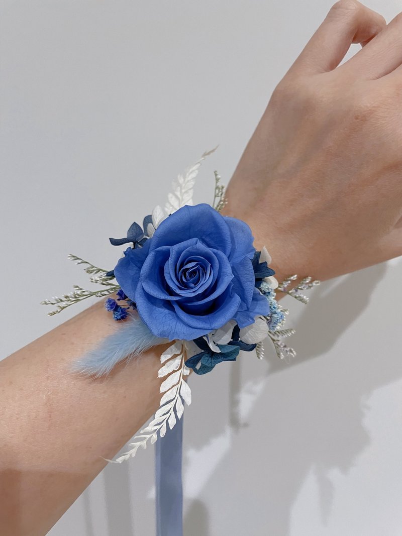 Preserved Flowers Wrist Flowers Bridesmaids Wrist Flowers Preserved Flowers Wrist Flowers - เข็มกลัด/ข้อมือดอกไม้ - พืช/ดอกไม้ หลากหลายสี