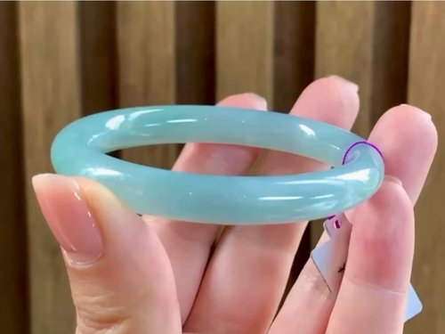 Good Morning Studio 冰種 天然翡翠 緬甸 A玉 玉鐲 • 冰種湖綠翡翠圓鐲