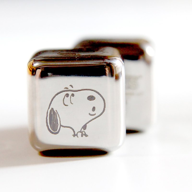 [Limited Gift/Free Shipping/Special Offer] SNOOPY Snoopy-Ice Cube Stainless Steel Ice Cube Pair - Other - Stainless Steel Silver