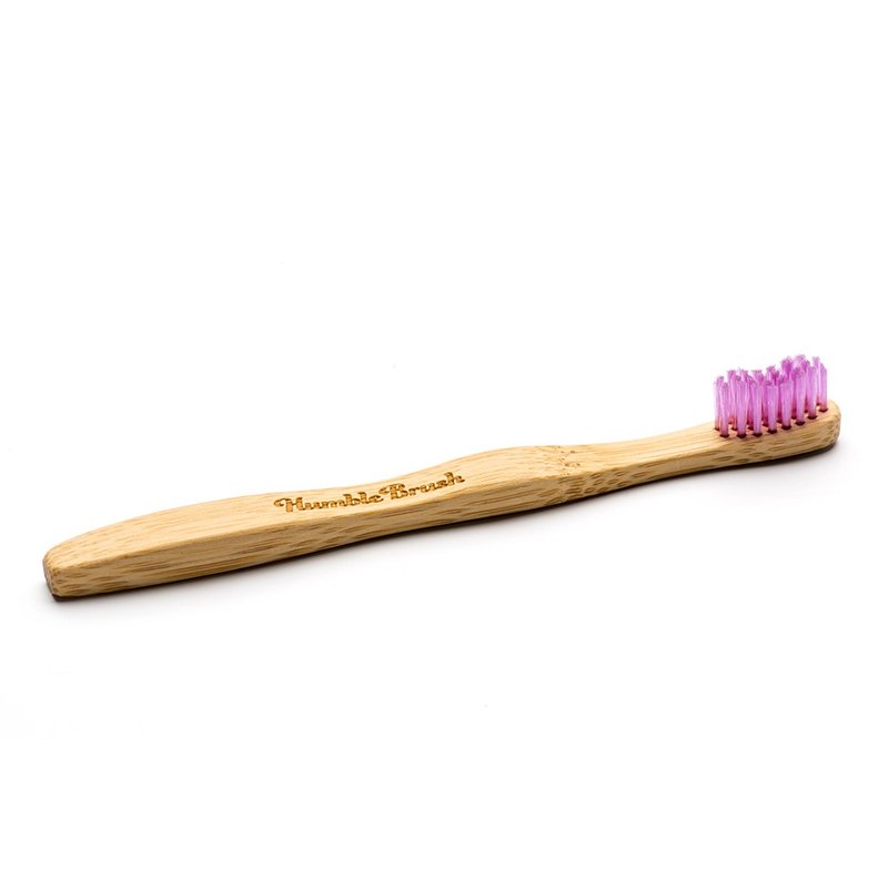 humble brush kids - purple, ultra-soft bristles - Toothbrushes & Oral Care - Bamboo Pink